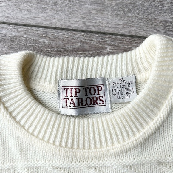 Vintage Tip Top Tailors Grandpa Knit Sweater Cottagecore - Picture 5 of 14